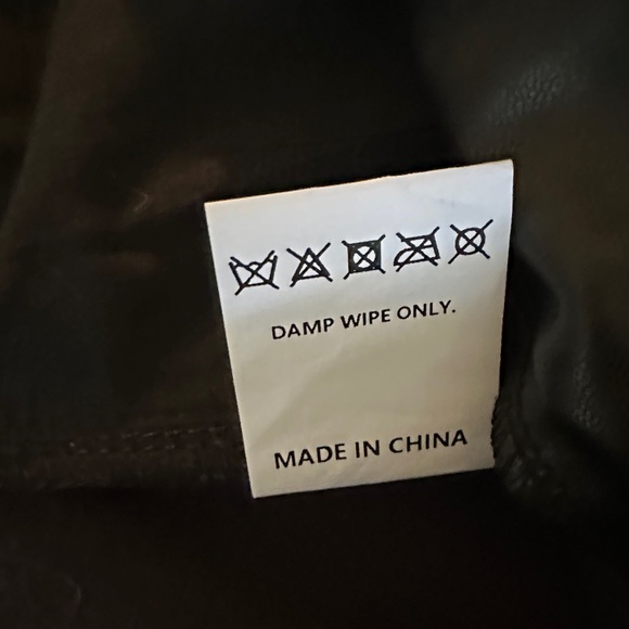 Madewell Chocolate Brown Faux Leather Pants | Size Large | NWOT - Picture 9 of 9